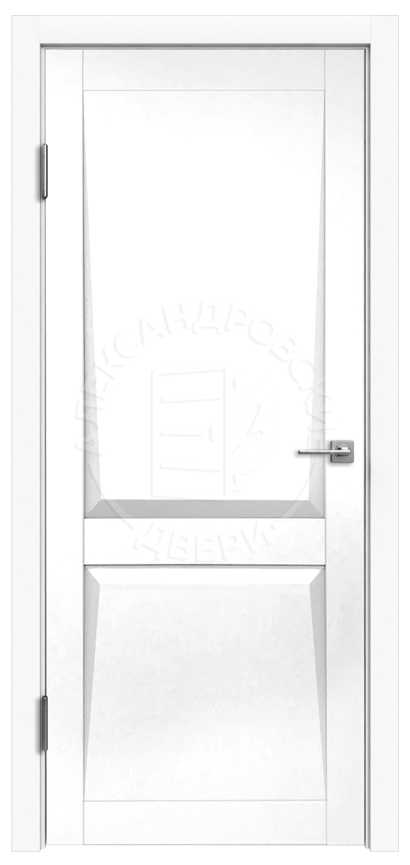 Межкомнатная дверь Пифагор белый бархат ДГ